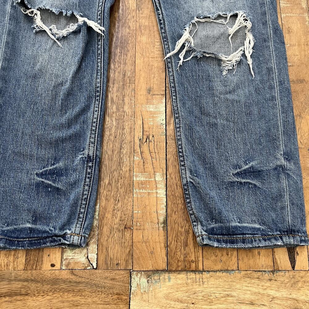 Pilcro The Heritage Boyfriend 26P Jeans Distressed Medium Wash Cotton Blend - Picture 4 of 15